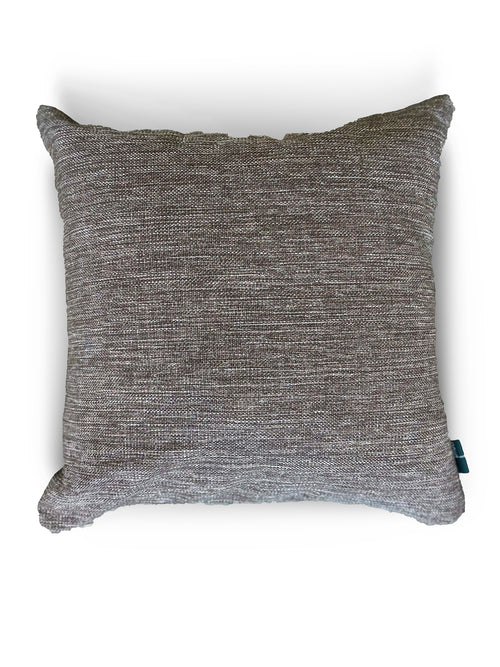 Gray textured pillow on a white background